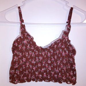 Tilly's Ivy and Main Burgundy Ruffled Top